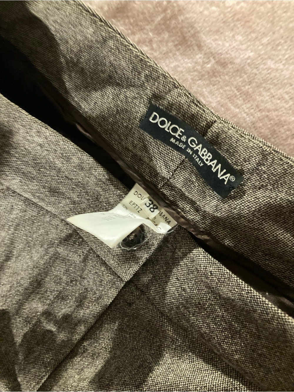 Dolce & Gabbana Men's Gray Wool Dress Trousers - Picture 4 of 9